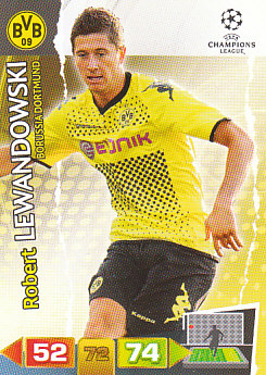 Robert Lewandowski Borussia Dortmund 2011/12 Panini Adrenalyn XL CL #80